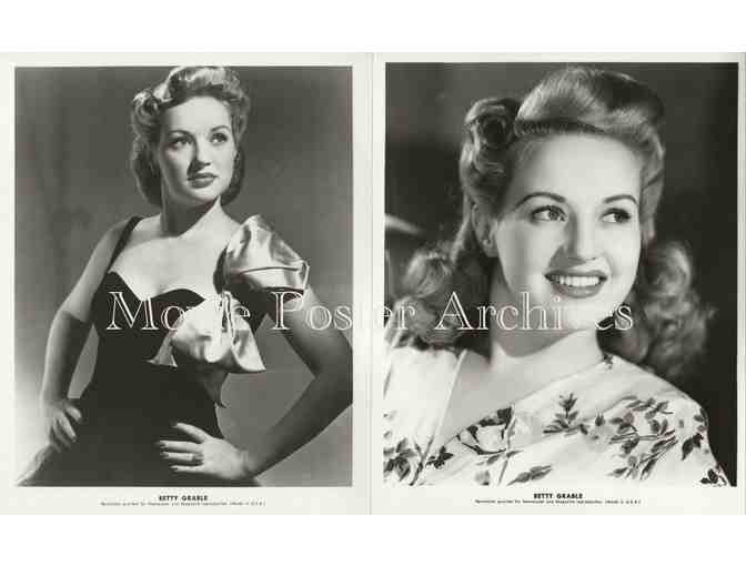 BETTY GRABLE, group of 10 8x10 classic celebrity portraits and photos