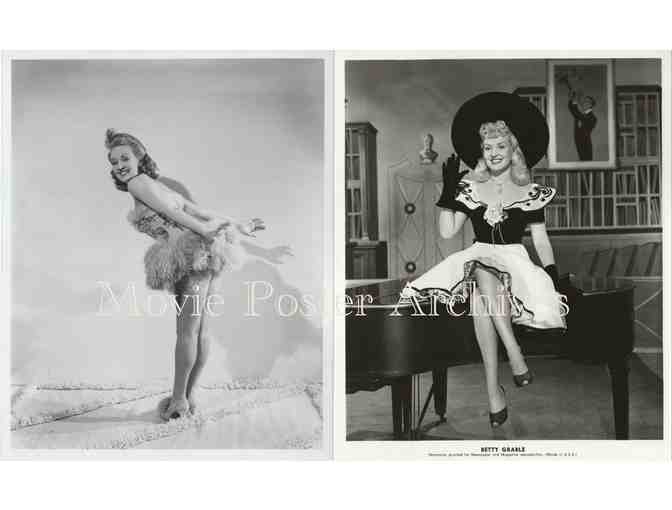 BETTY GRABLE, group of 10 8x10 classic celebrity portraits and photos