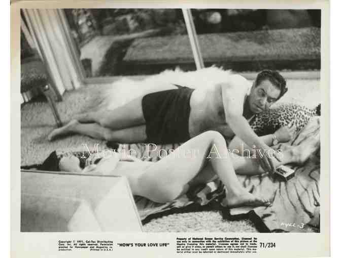 HOW'S YOUR LOVE LIFE?, 1971 8x10 still set, X-rated film John Agar, Leslie Brooks.