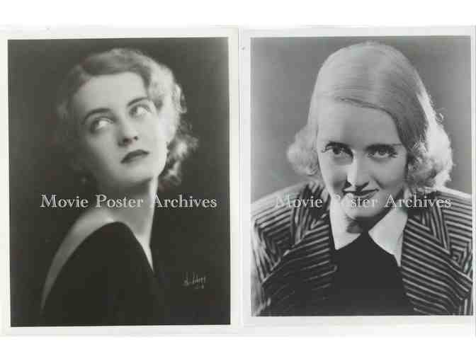 BETTE DAVIS, group of 8x10 classic celebrity portraits and photos