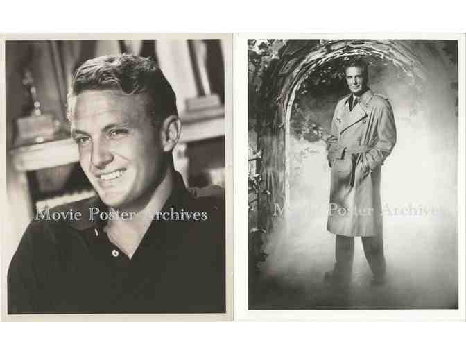 ROBERT STACK, group of 8x10 classic celebrity portraits and photos
