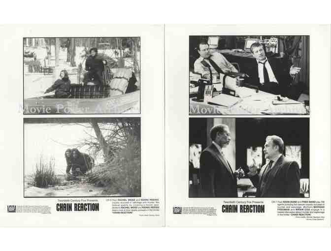 CHAIN REACTION, 1996, 8x10 stills, Keanu Reeves, Morgan Freeman, Rachel Weisz, Fred Dunn