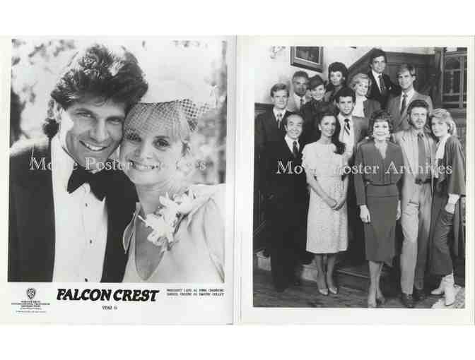 FALCON CREST, 8x10 promo stills, Jany Wyman, Lorenzo Lamas, David Selby, Abby Dalton.