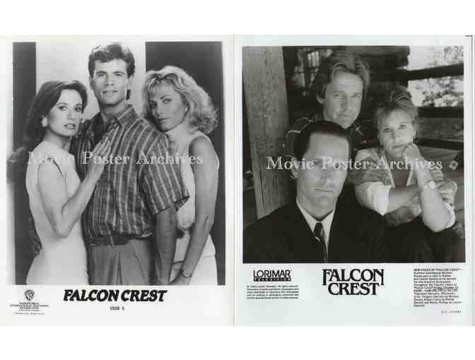 FALCON CREST, 8x10 promo stills, Jany Wyman, Lorenzo Lamas, David Selby, Abby Dalton.