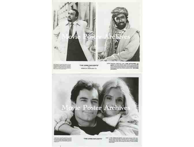 LIVING DAYLIGHTS, 1987, 8x10 production stills, Timothy Dalton as James Bond, Maryam dAbo