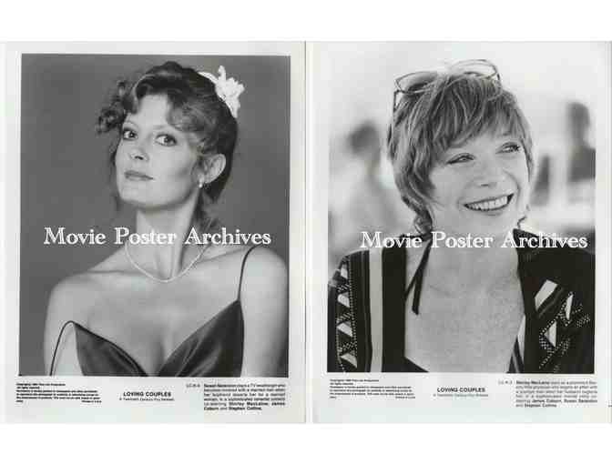 LOVING COUPLES, 1980, 8x10 production stills, James Coburn Susan Sarandon, Shirley MacLaine