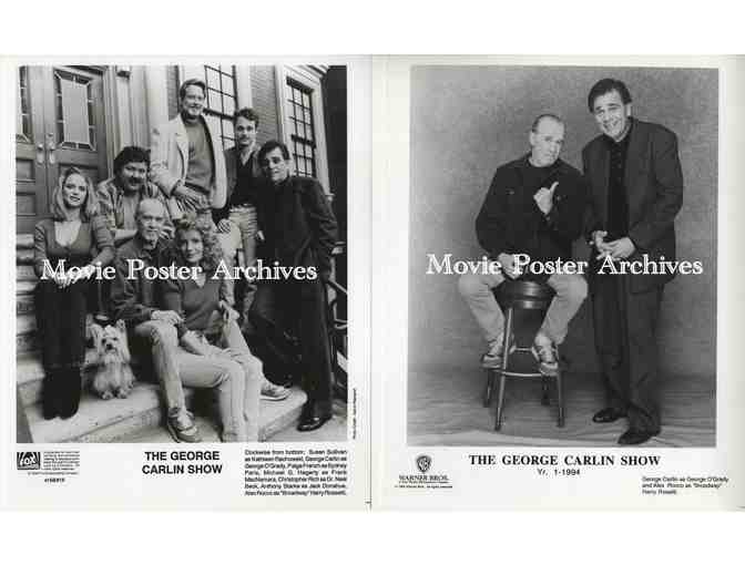 GEORGE CARLIN SHOW, 8x10 tv studio stills, George Carlin, Alex Rocco, Susan Sullivan, Matt Landers