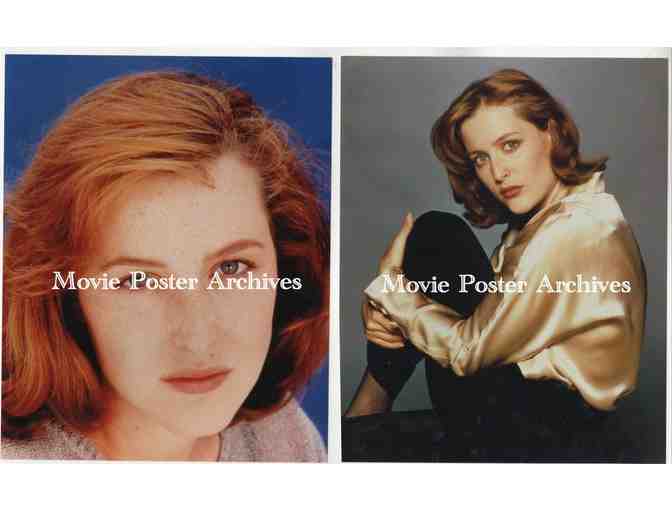 GILLIAN ANDERSON, group of color and B/W classic celebrity portraits and photos