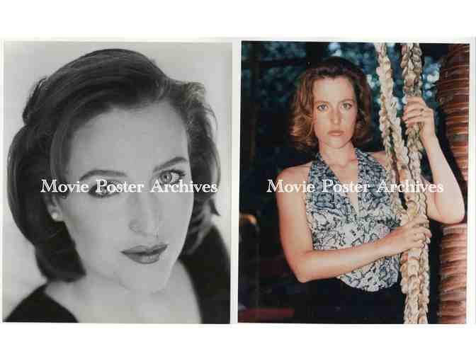 GILLIAN ANDERSON, group of color and B/W classic celebrity portraits and photos