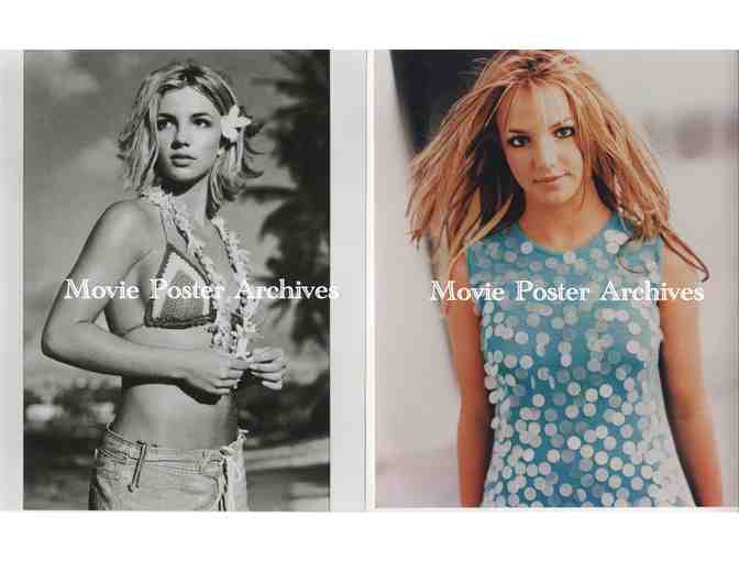 BRITNEY SPEARS, group of color and B/W classic celebrity portraits and photos