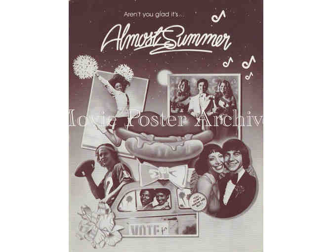 ALMOST SUMMER, 1978, program, Bruno Kirby, Lee Purcell, Tim Matheson, Didi Conn