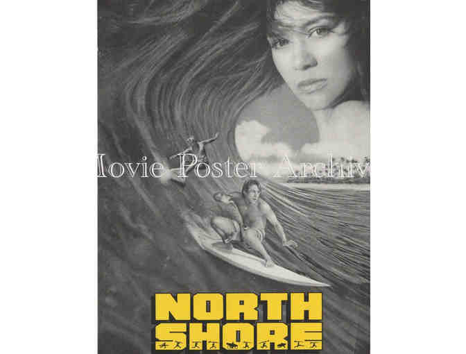 NORTH SHORE, 1987, program, Matt Adler Nia Peeples, Gregory Harrison, John Philbin, Gerry Lopez