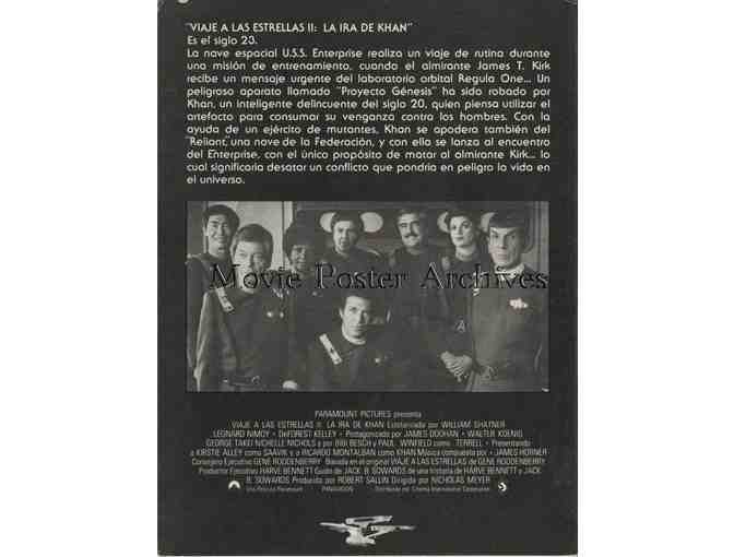 STAR TREK: THE WRATH OF KHAN, 1982, program, William Shatner, Leonard Nimoy