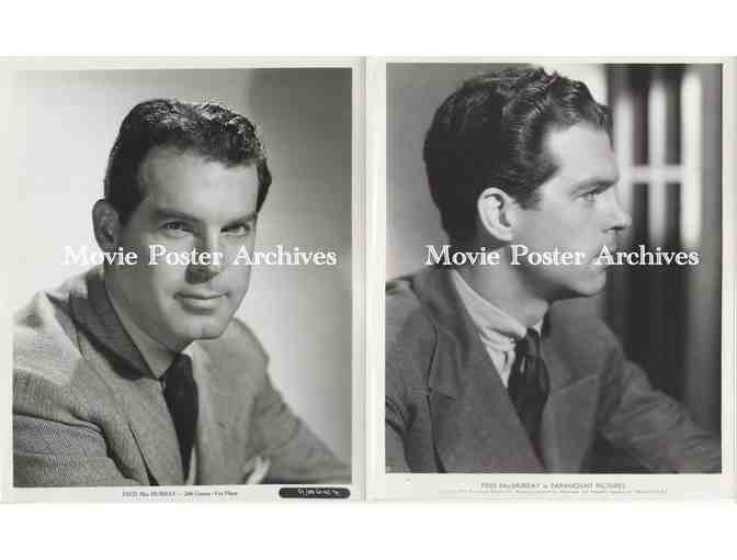 FRED MACMURRAY, group of black and white classic celebrity portraits, stills or photos