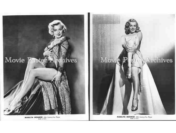 MARILYN MONROE, group of black and white classic celebrity portraits, stills or photos