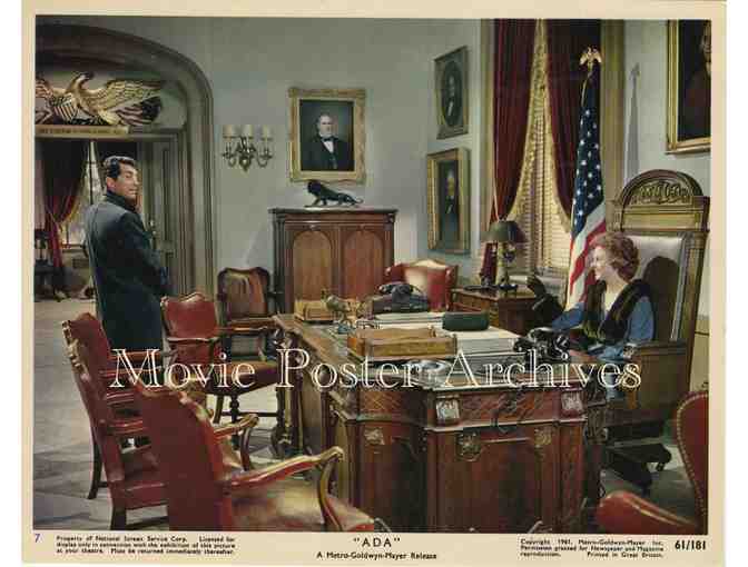 ADA, 1961, mini lobby card set, Susan Hayward, Dean Martin, Ralph Meeker