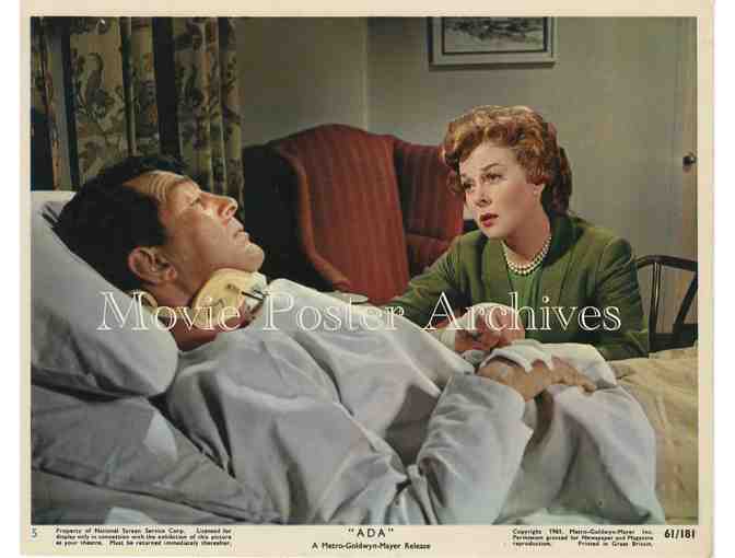 ADA, 1961, mini lobby card set, Susan Hayward, Dean Martin, Ralph Meeker