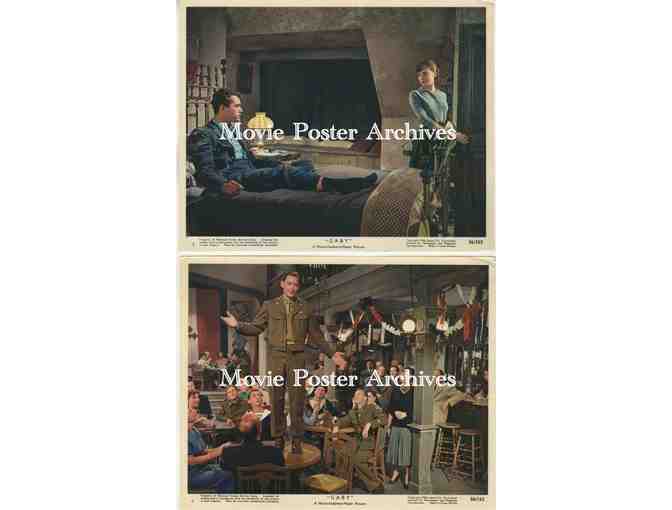 GABY, 1956, mini lobby card set, Leslie Caron, John Kerr, Cedric Hardwicke, James Best