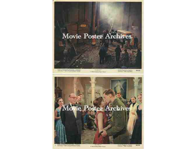 GABY, 1956, mini lobby card set, Leslie Caron, John Kerr, Cedric Hardwicke, James Best