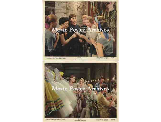 GABY, 1956, mini lobby card set, Leslie Caron, John Kerr, Cedric Hardwicke, James Best