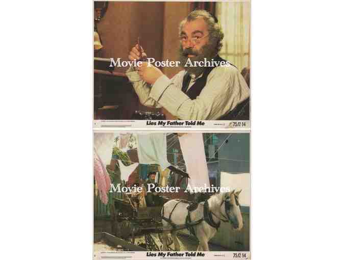 LIES MY FATHER TOLD ME, 1975, mini lobby card set, Yossi Yadin, Len Birman, Jeff Lynas