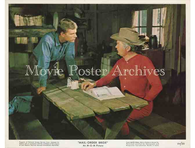 MAIL-ORDER BRIDE, 1964, mini lobby card set, Buddy Ebsen, Lois Nettleton, Barbara Luna.