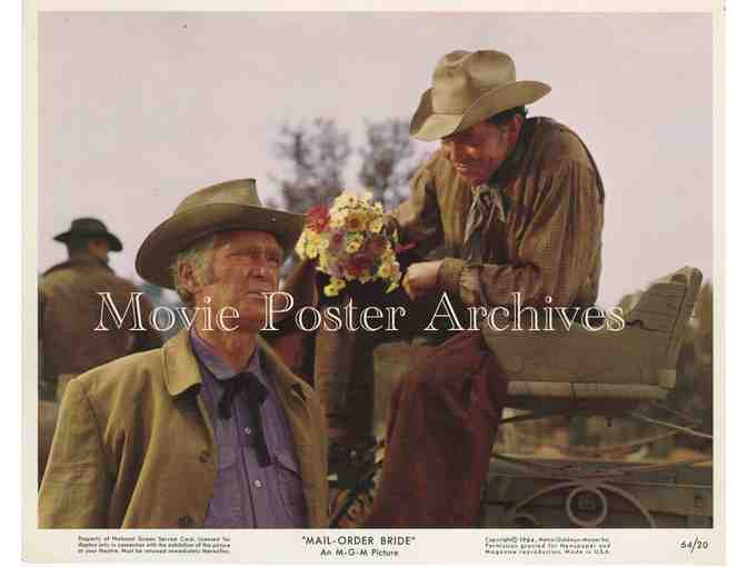 MAIL-ORDER BRIDE, 1964, mini lobby card set, Buddy Ebsen, Lois Nettleton, Barbara Luna.