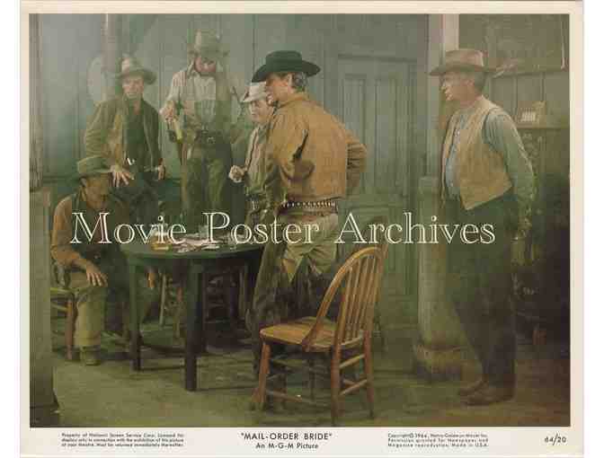 MAIL-ORDER BRIDE, 1964, mini lobby card set, Buddy Ebsen, Lois Nettleton, Barbara Luna.