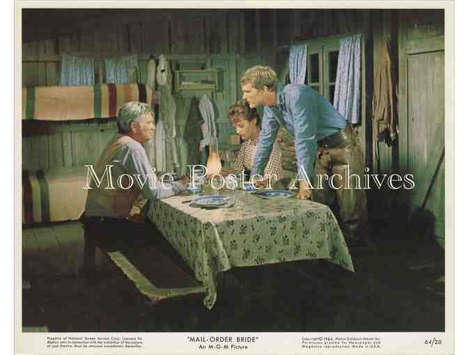 MAIL-ORDER BRIDE, 1964, mini lobby card set, Buddy Ebsen, Lois Nettleton, Barbara Luna.