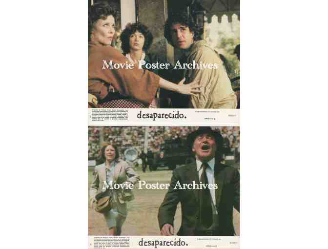 MISSING, 1982, mini lobby card set, Jack Lemmon, Sissy Spacek, Melanie Mayron, John Shea