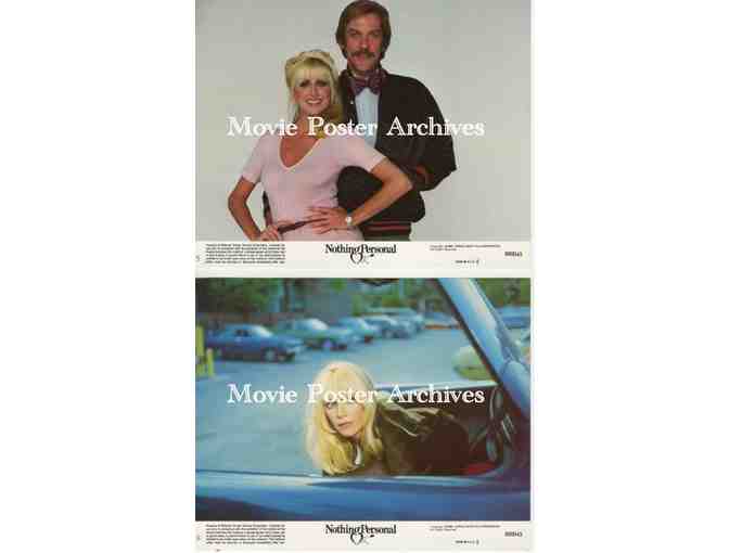 NOTHING PERSONAL, 1980, mini lobby card set, Donald Sutherland, Suzanne Somers