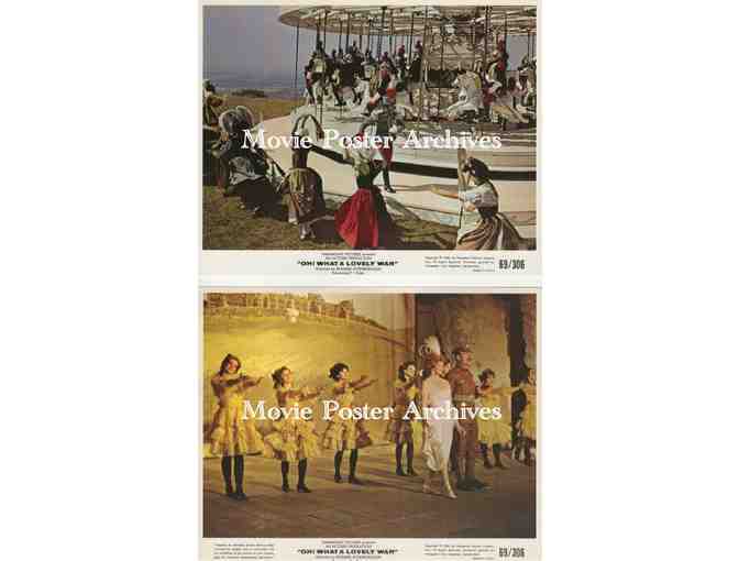 OH WHAT A LOVELY WAR, 1969, mini lobby card set, Dirk Bogarde, Laurence Olivier