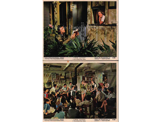 TWO LOVES, 1961, mini lobby card set, Shirley MacLaine, Laurence Harvey, Jack Hawkins