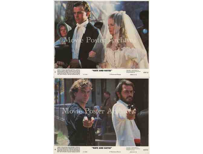 NATE AND HAYES, 1983, mini lobby card set, Tommy Lee Jones, Michael O'Keefe.