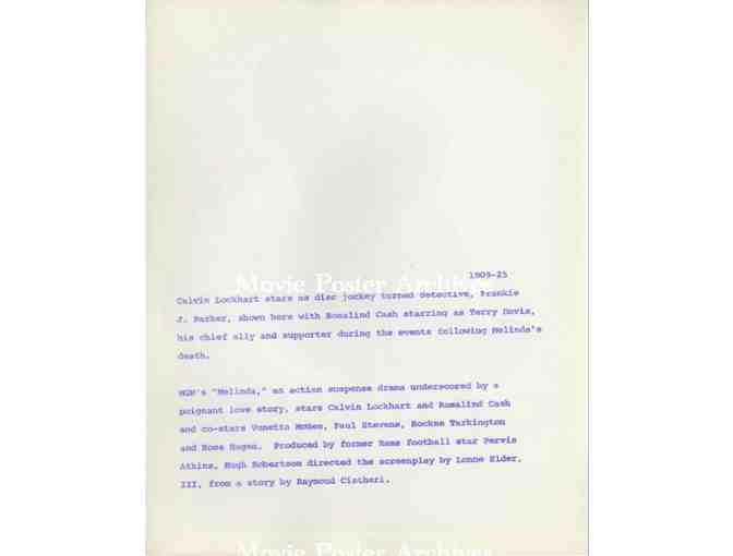 MELINDA, 1972, movie stills, Calvin Lockhart, Rosalind Cash, Vonetta McGee, Paul Stevens