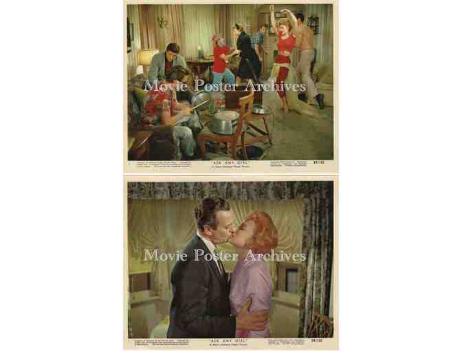ASK ANY GIRL, 1959, mini lobby card set, David Niven, Shirley MacLaine, Rod Taylor