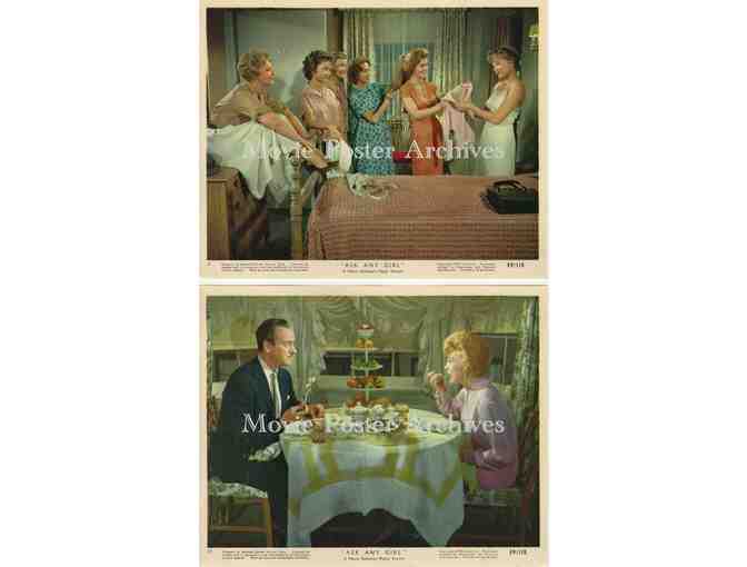 ASK ANY GIRL, 1959, mini lobby card set, David Niven, Shirley MacLaine, Rod Taylor