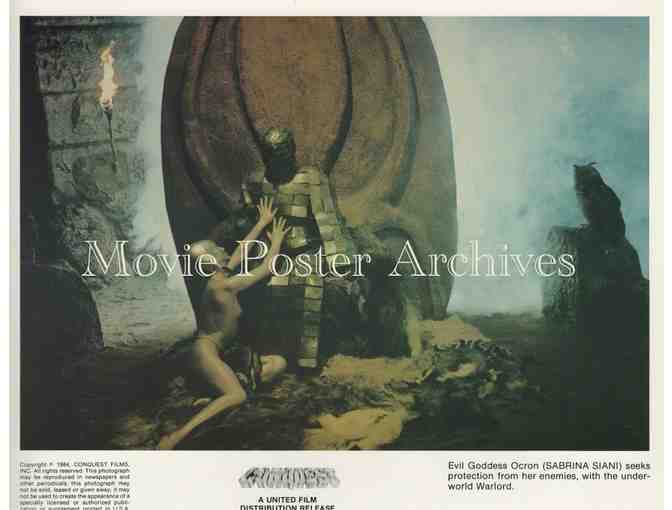 CONQUEST, 1984, mini lobby card set, George Rivero, Maria Scola and Sabrina Sellers