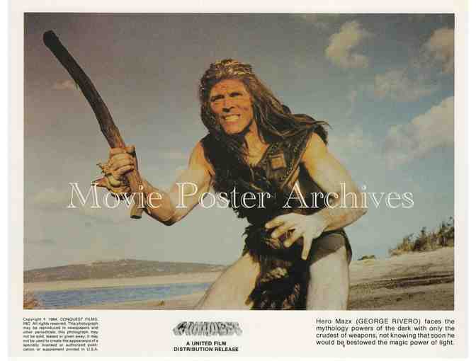 CONQUEST, 1984, mini lobby card set, George Rivero, Maria Scola and Sabrina Sellers