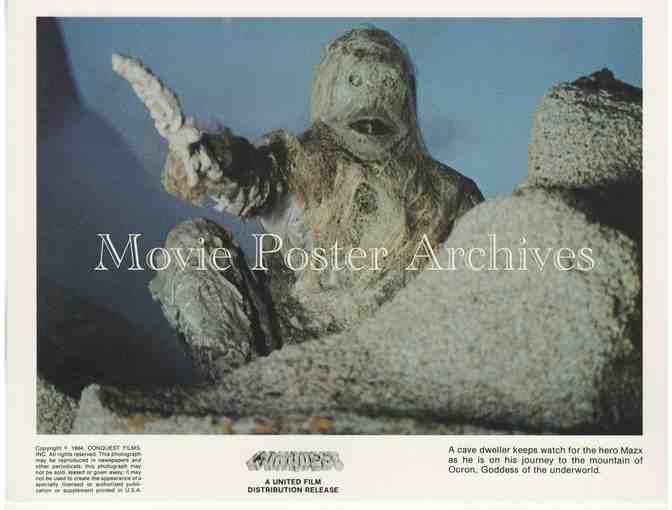 CONQUEST, 1984, mini lobby card set, George Rivero, Maria Scola and Sabrina Sellers
