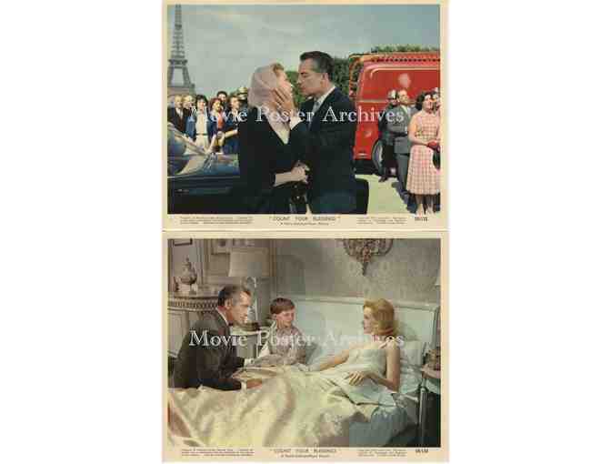 COUNT YOUR BLESSINGS, 1959, mini lobby card set, Deborah Kerr, Maurice Chevalier