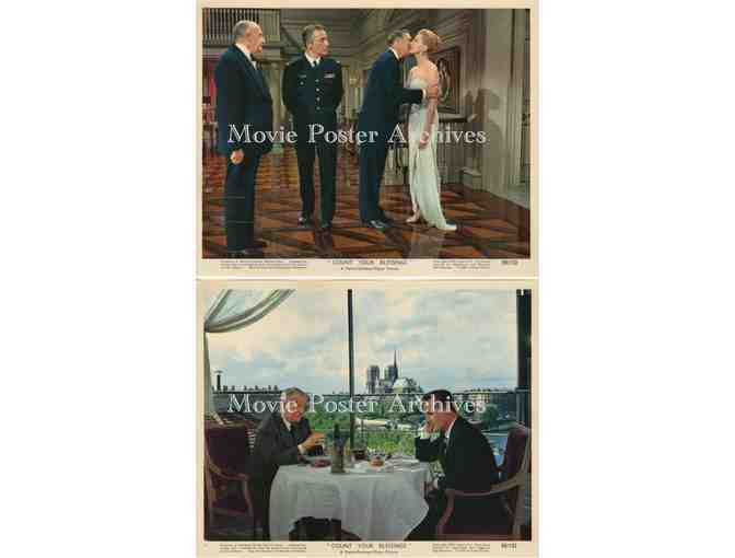 COUNT YOUR BLESSINGS, 1959, mini lobby card set, Deborah Kerr, Maurice Chevalier