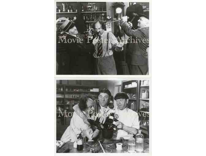 THREE STOOGES, 10 CLASSIC PHOTOS, GROUP A, Curly, Mo and Shemp Howard, Larry Fine.