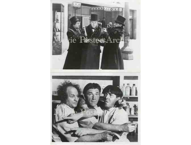 THREE STOOGES, 10 CLASSIC PHOTOS, GROUP B, Curly, Mo and Shemp Howard, Larry Fine.
