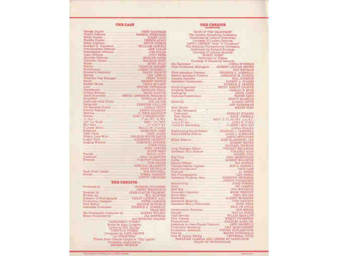 ALL NIGHT LONG, 1981, program, Gene Hackman, Barbra Streisand, Dennis Quaid, Diane Ladd