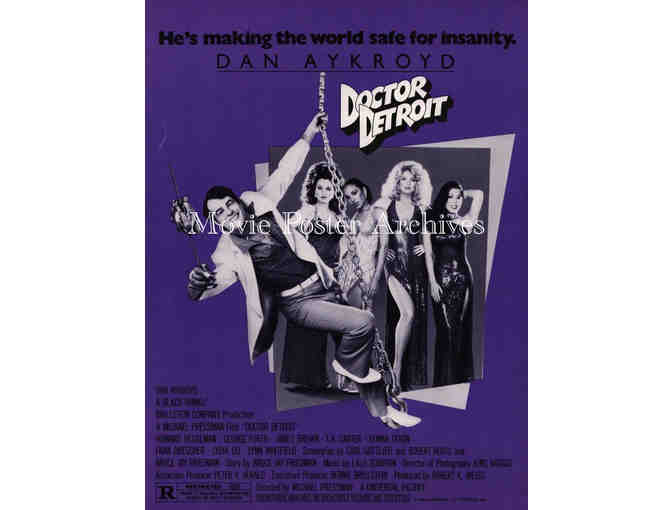 DOCTOR DETROIT, 1983, program, Dan Aykroyd, Howard Hesseman, James Brown