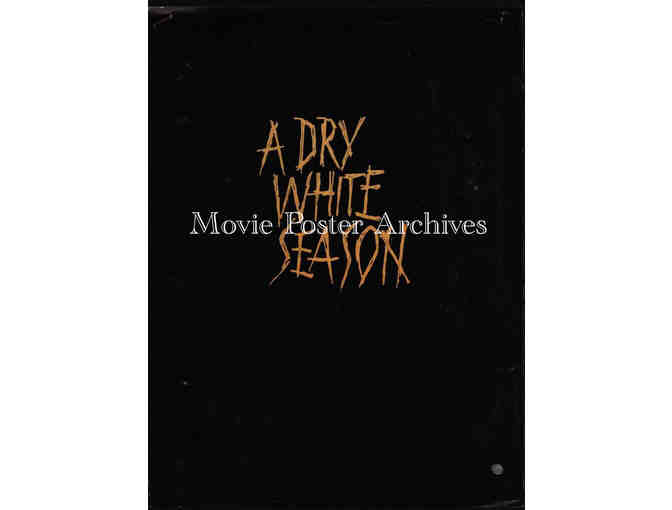 DRY WHITE SEASON, 1989, program, Donald Sutherland, Marlon Brando