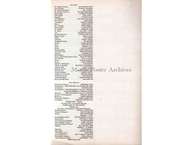 HOUSE CALLS, 1978, program, Walter Matthau, Art Carney, Richard Benjamin