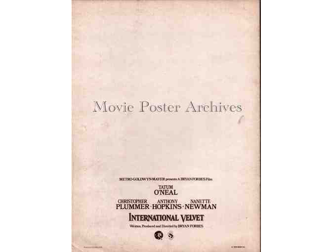 INTERNATIONAL VELVET, 1978, program, Tatum ONeal, Christopher Plummer