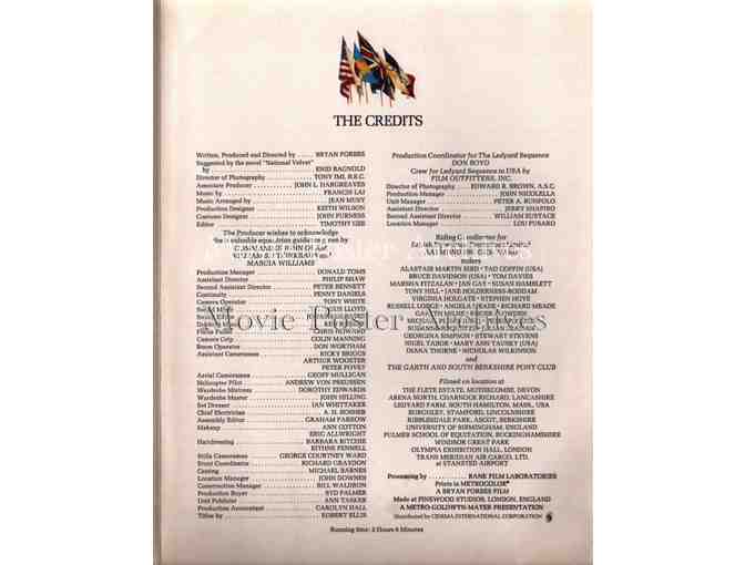 INTERNATIONAL VELVET, 1978, program, Tatum ONeal, Christopher Plummer